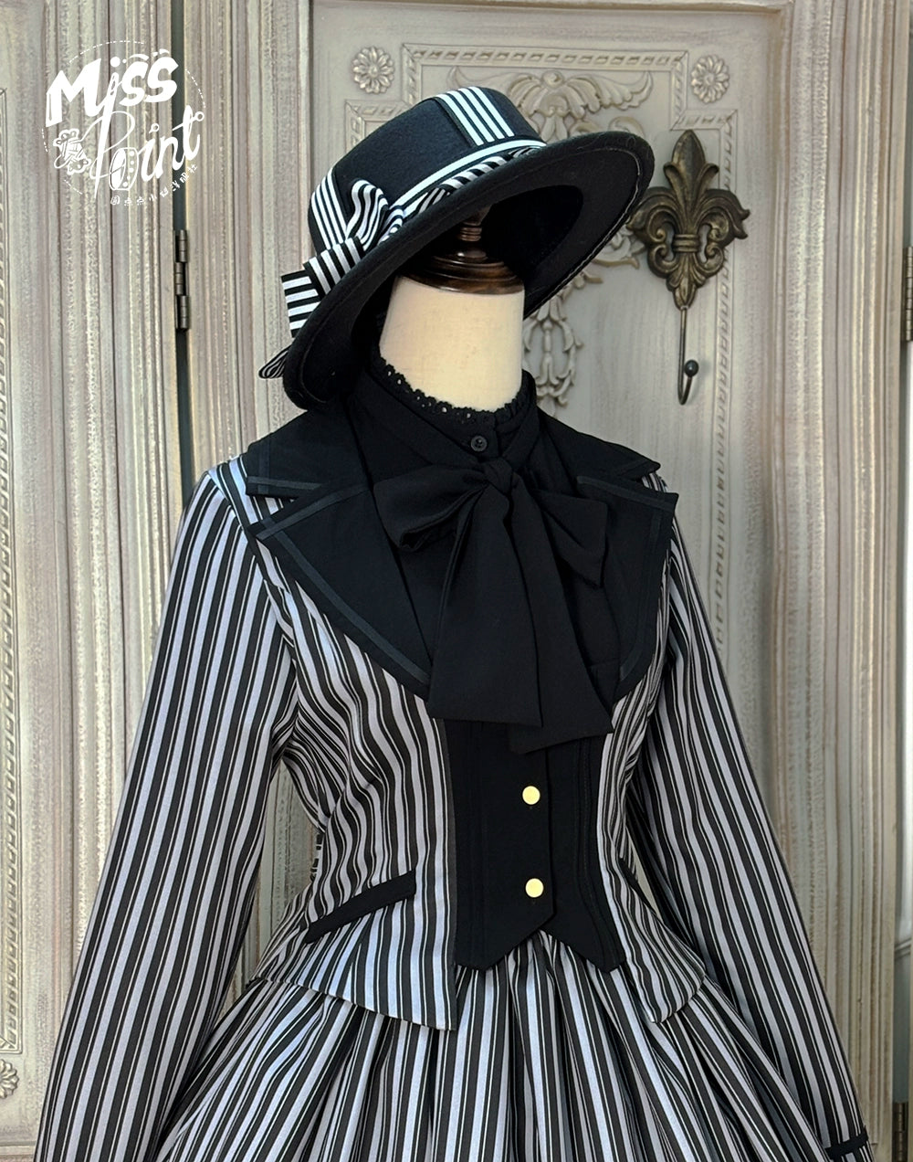 【予約販売】Classic Chocolat Stripe ストライプショートジャケット