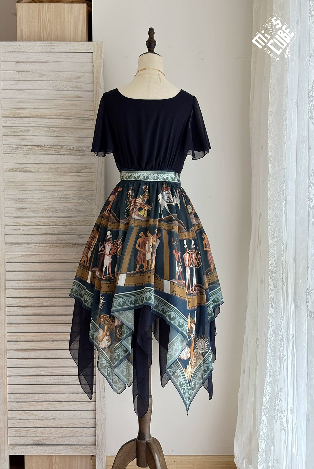 【受注予約6/12まで】Papyrus Storyイレギュラーヘムワンピース