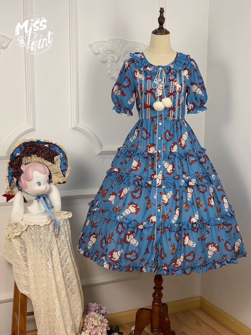 【予約販売】Sweet Berry Rabbit 半袖ワンピース