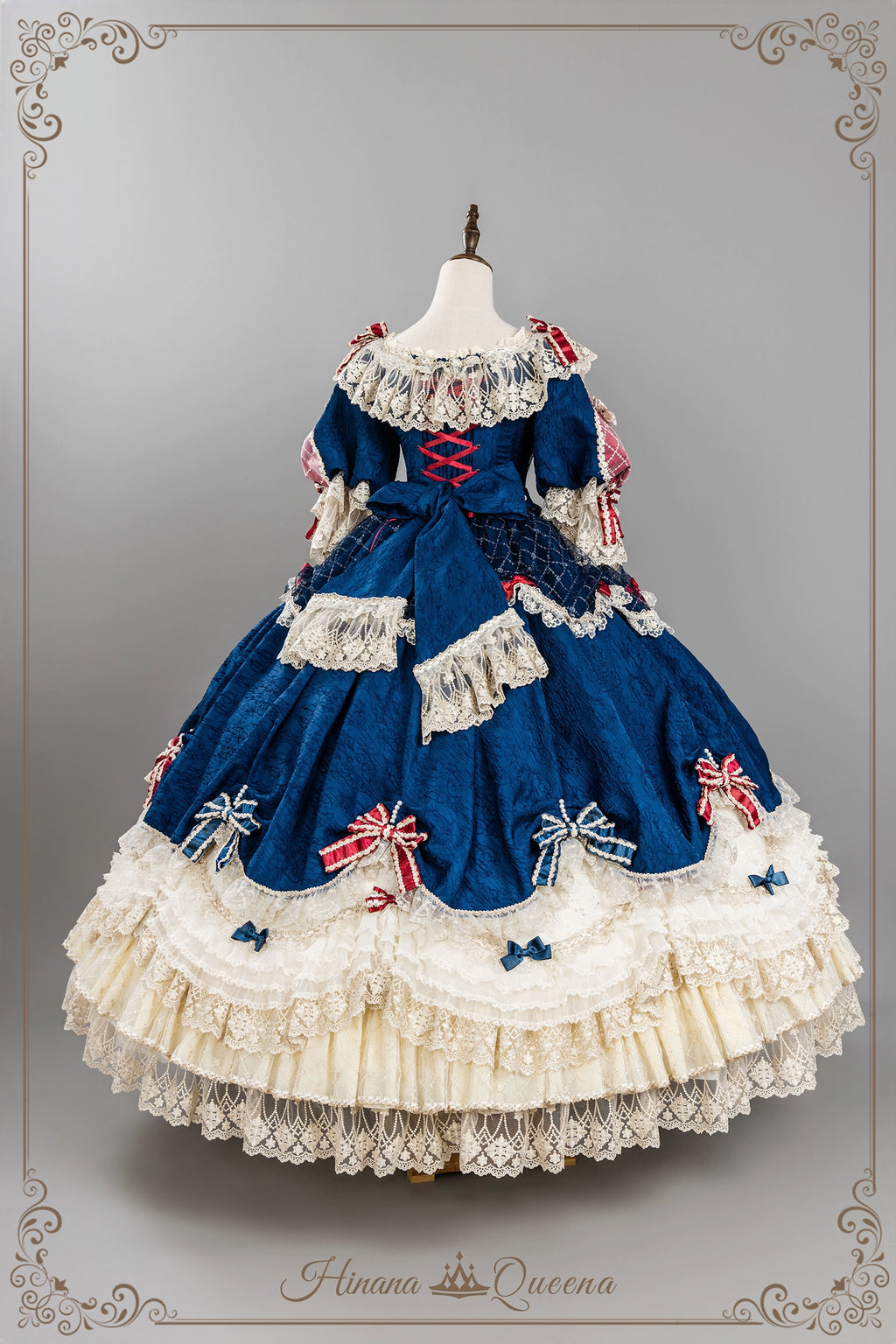 【受注予約6/26まで】Mirror Snow White プリンセスロングドレス・ネイビー