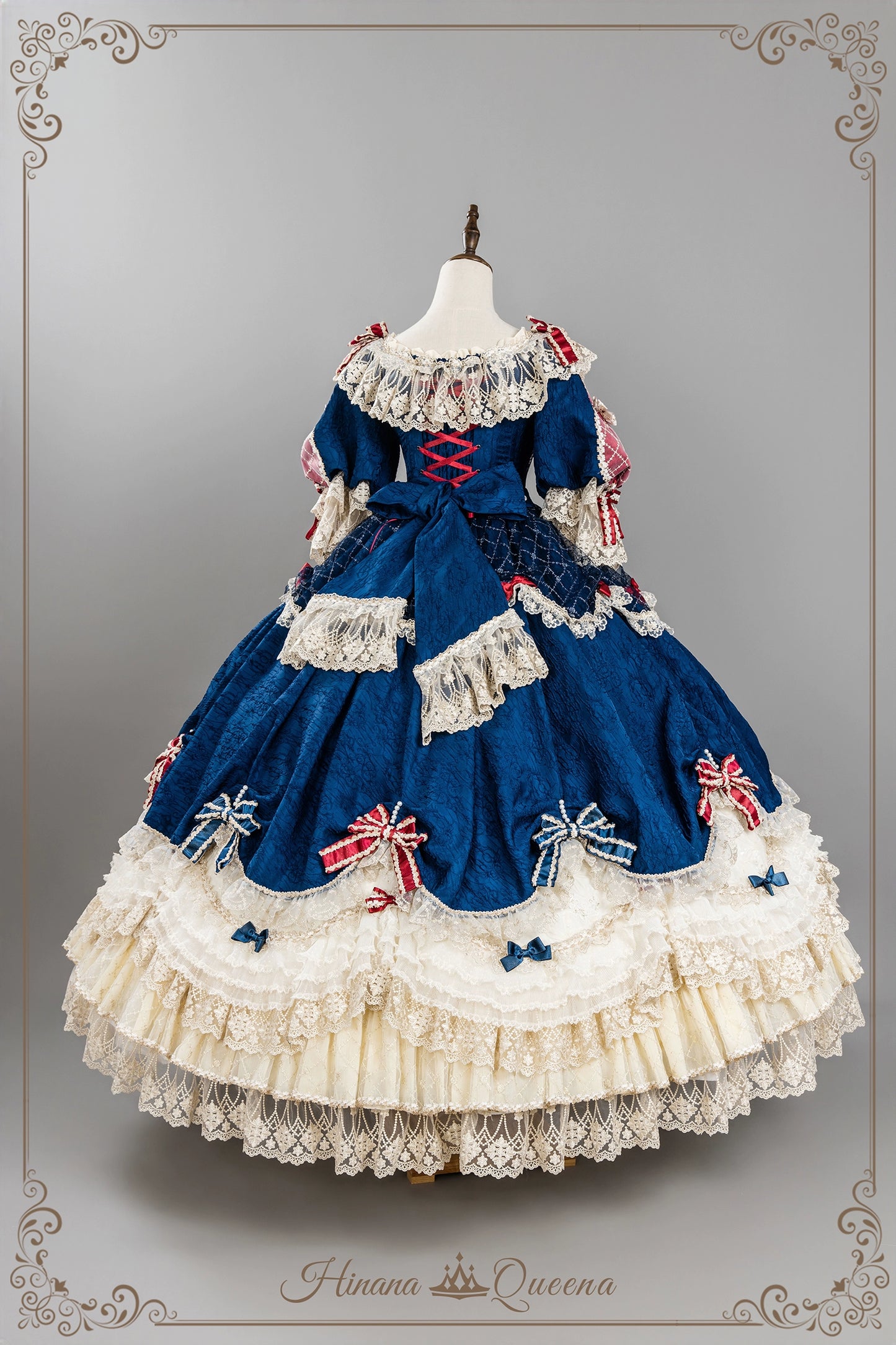 【受注予約6/26まで】Mirror Snow White プリンセスロングドレス・ネイビー