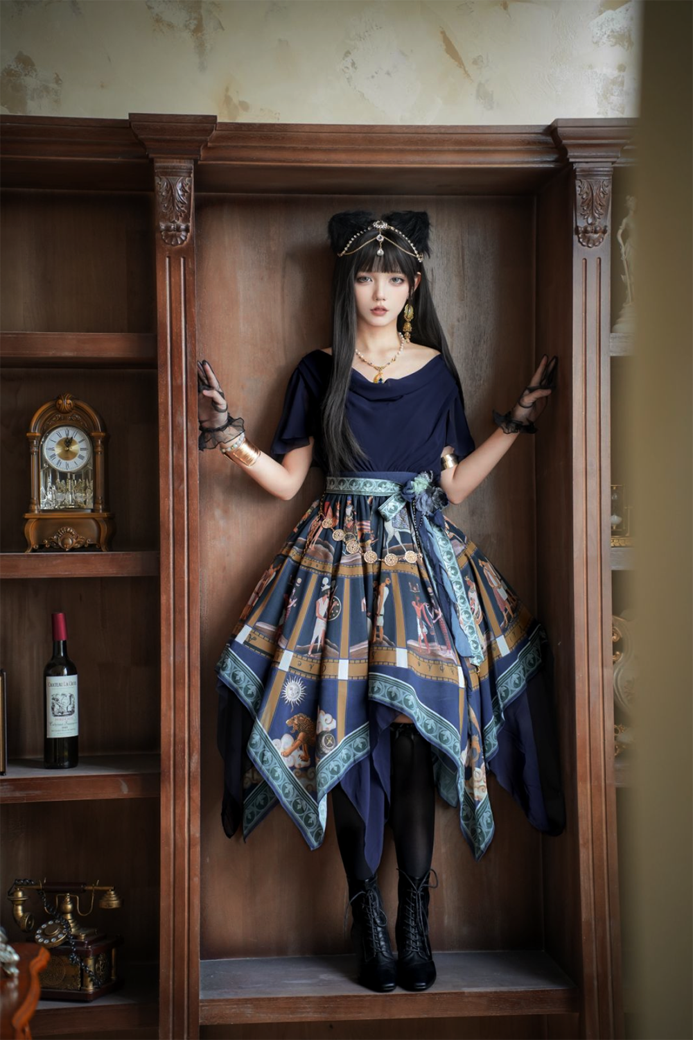 【受注予約6/12まで】Papyrus Storyイレギュラーヘムワンピース