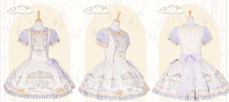 Cloud Paradise Short Sleeve Dress