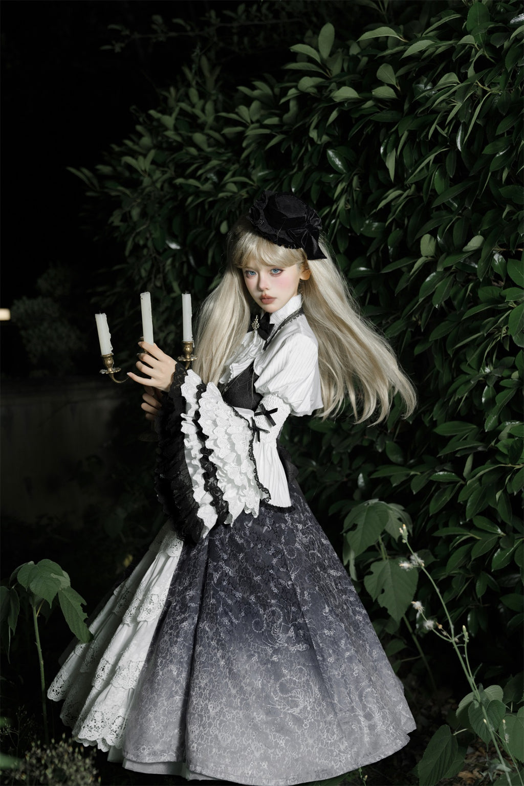 Black Witch Elegant Gothic Lolita Jumper Skirt