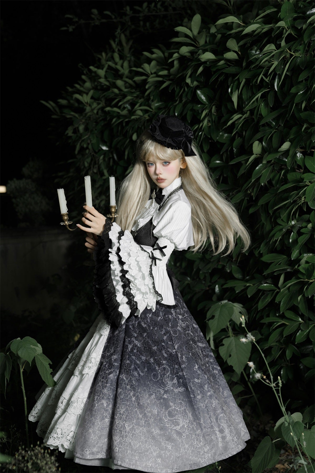 Black Witch Elegant Gothic Lolita Jumper Skirt