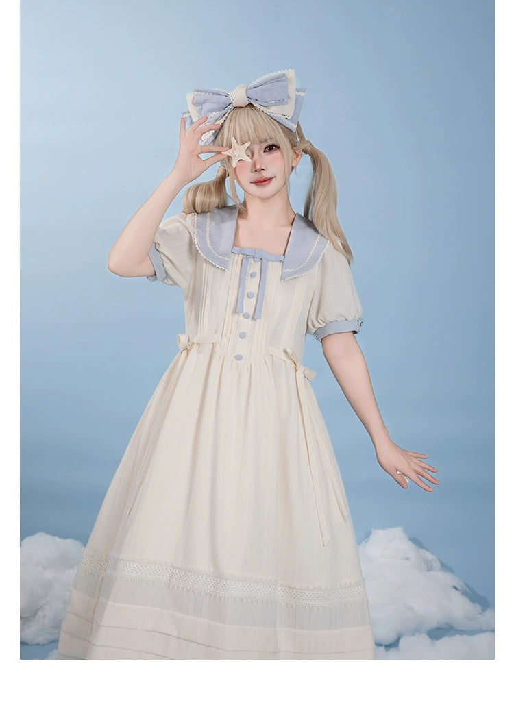 【受注予約7/23まで】Voyage Poem クラシカルマリンワンピース