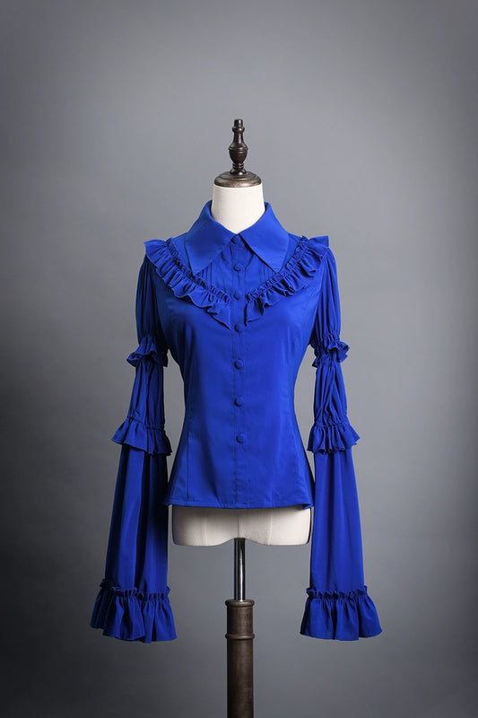 [Reservations until 2/27] Poisonous Klein 2way ruffle blouse