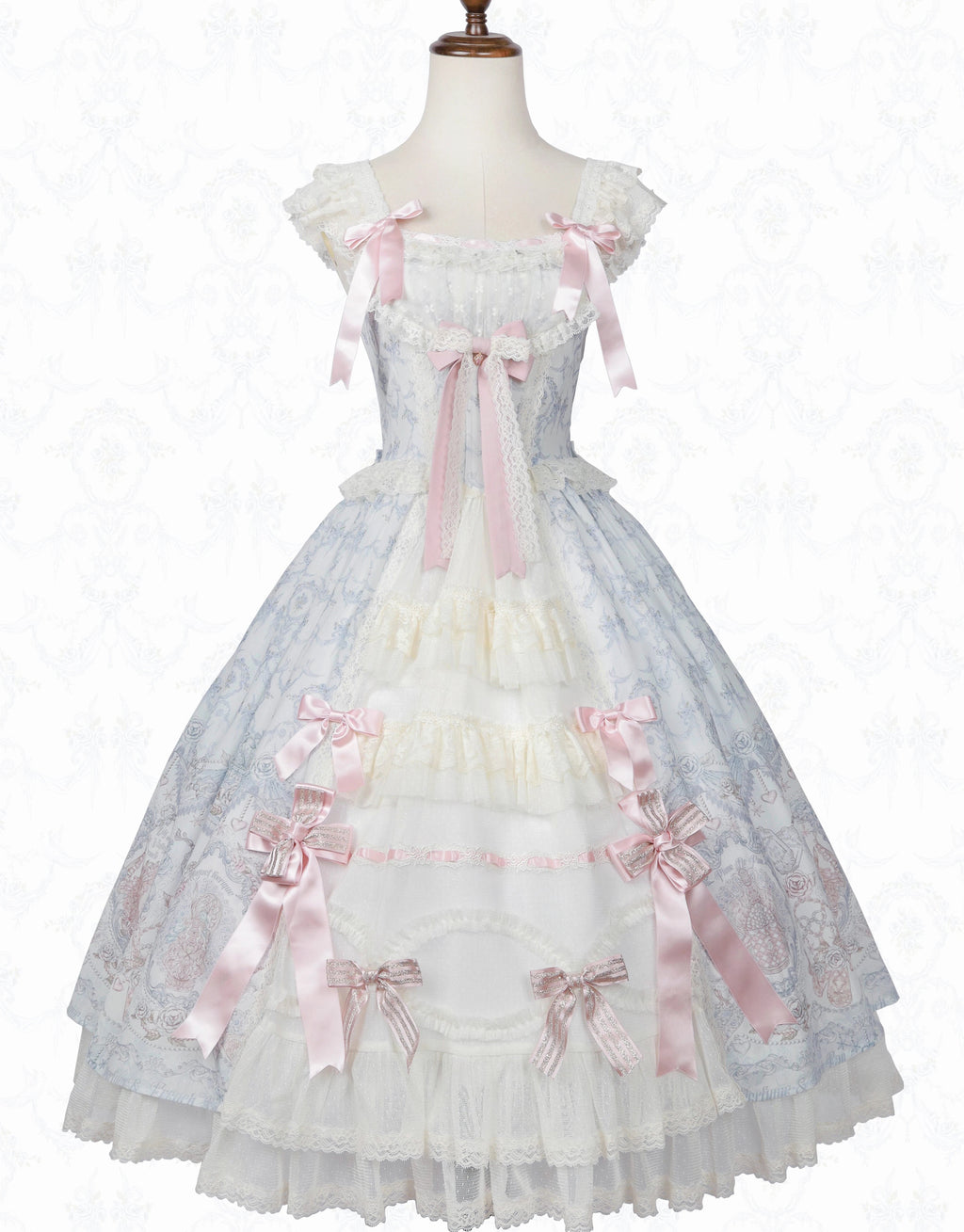 【受注予約9/13まで】Rose Aroma フロントレースジャンパースカート