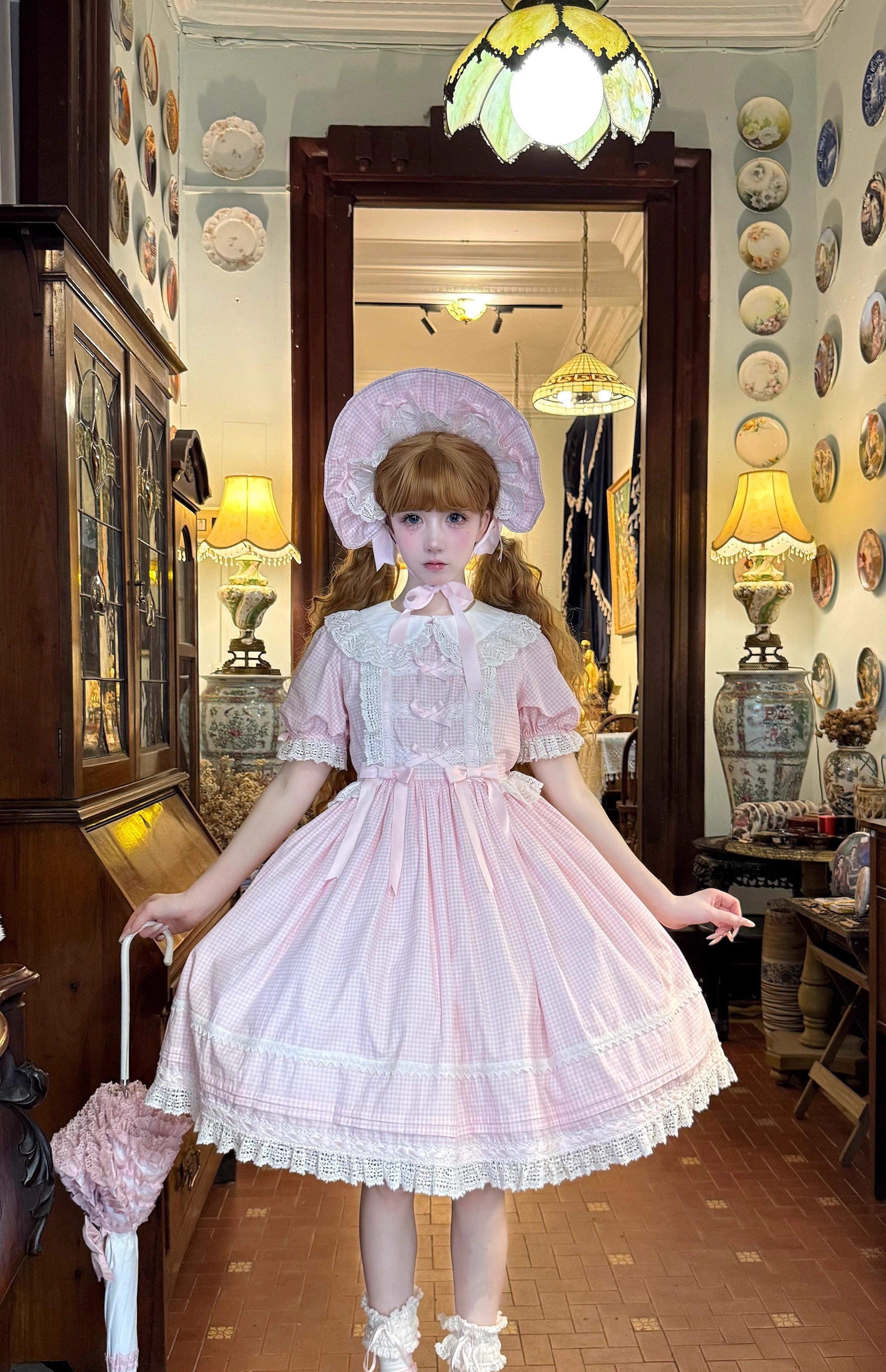 【受注予約5/21まで】Laura's Doll 付け袖付ワンピース・全5色
