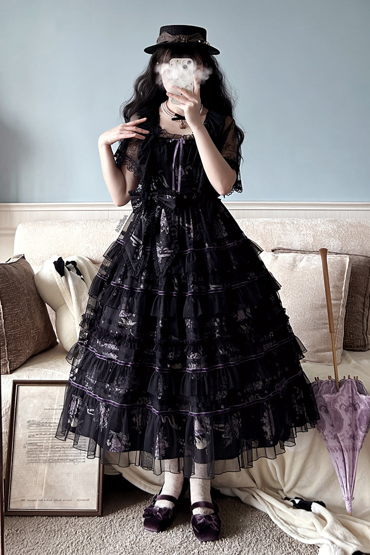[Pre-orders available until 3/12] The Veil of the Flora Tiered Jumper Skirt