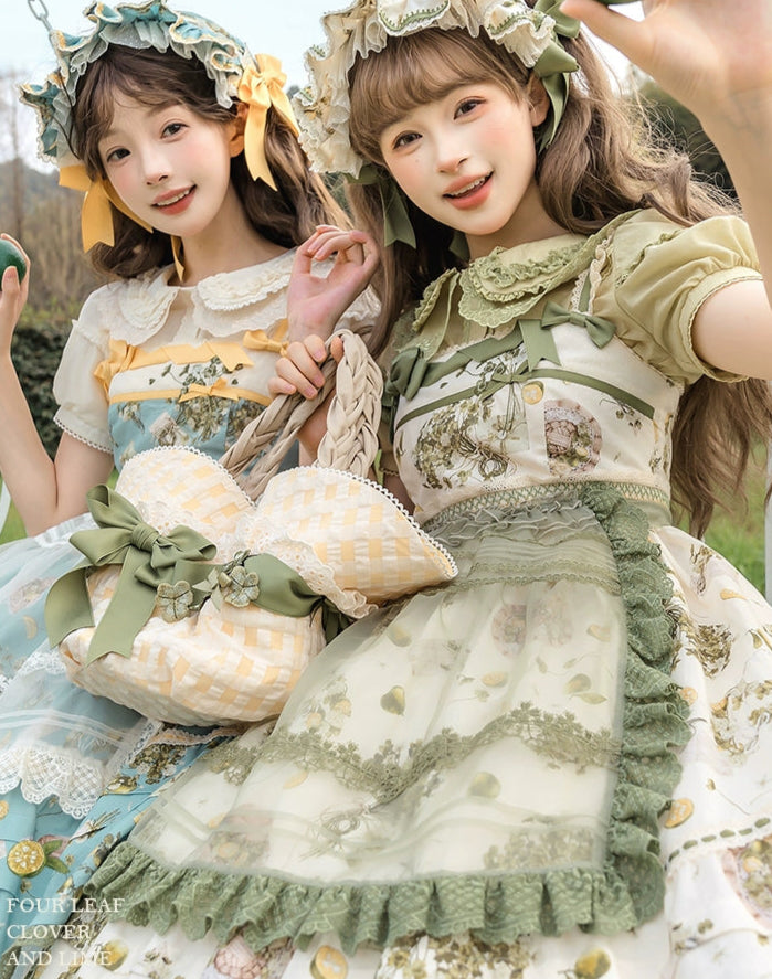 【受注予約5/18まで】Four Leaf Clover and Lime ジャンパースカート