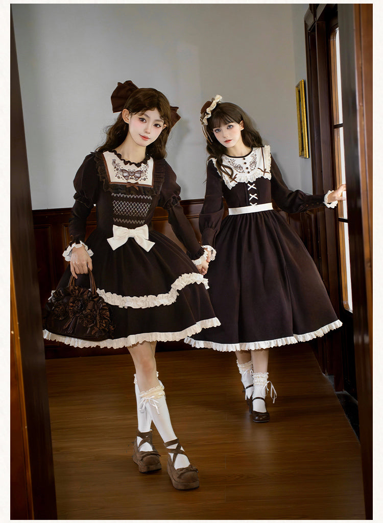 Bitter Sweet Bouquet Embroidered Long Dress