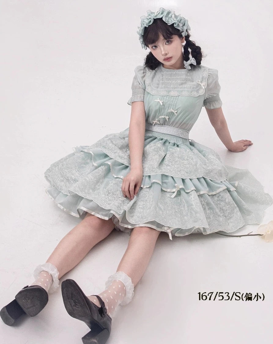 Fourteen-line Summer 4-tier skirt