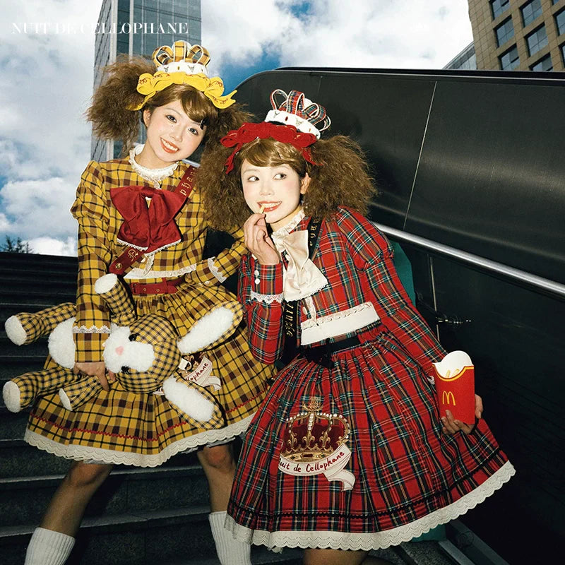 [Pre-orders available until 10/29] Thistle Crown Checkered Mini Skirt