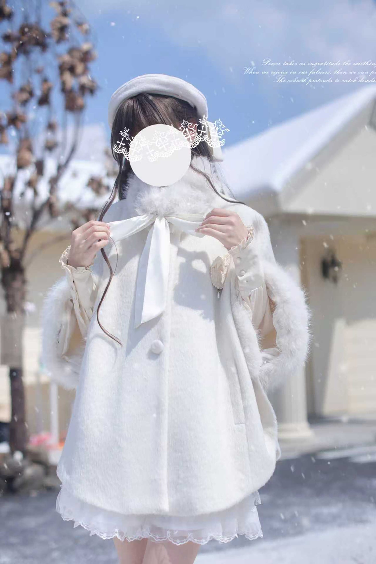 ふわふわベレー帽