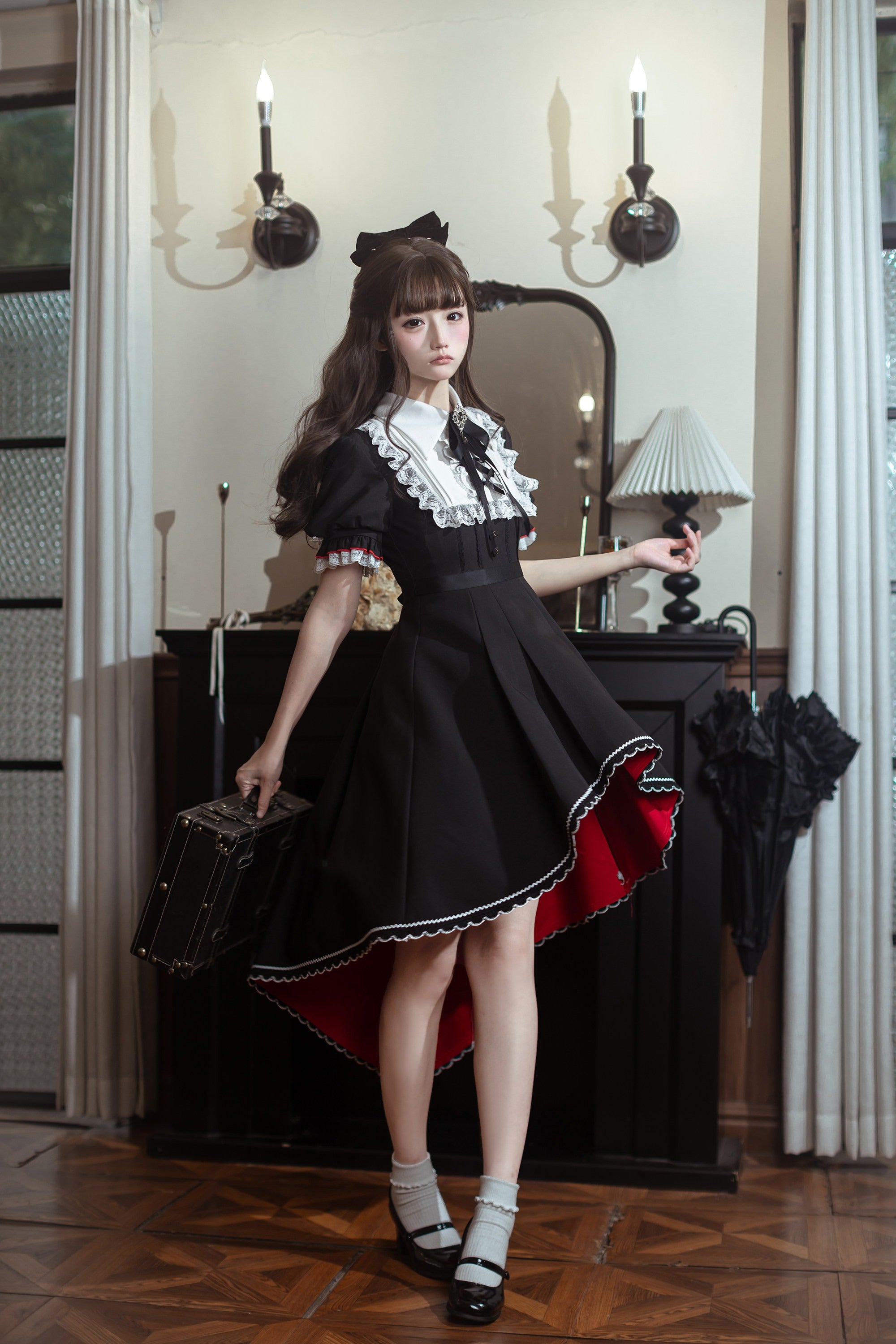 ロザリンドの黒薔薇 ゴシックワンピース