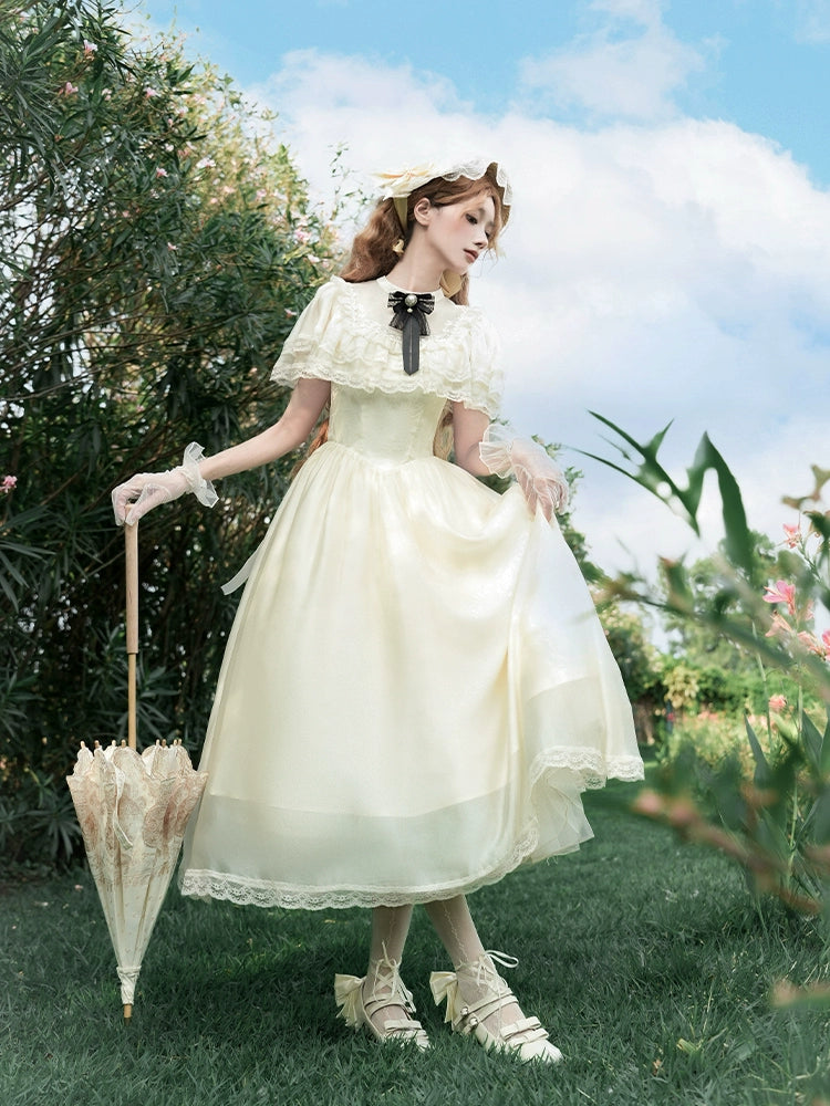 Morning Mist クラシカルシアーワンピース