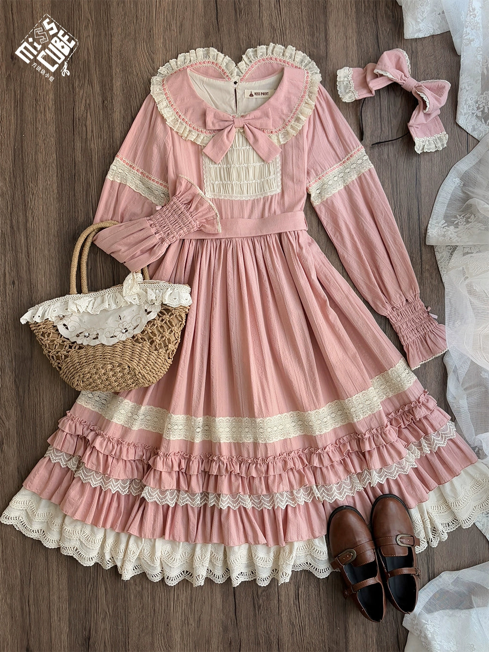 【予約販売】Sweetie Sheep フリルワンピース・無地タイプ