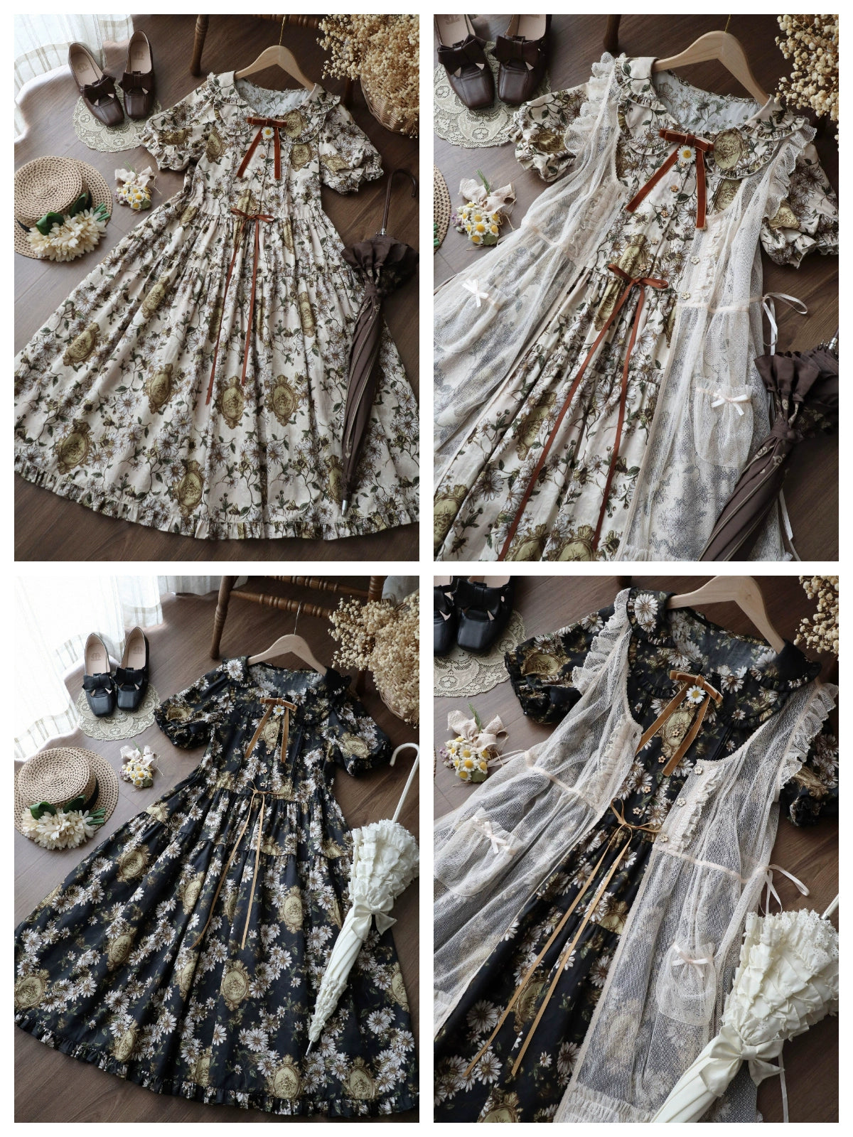 【受注予約10/8まで】Wild Daisies in the Garden ワンピース