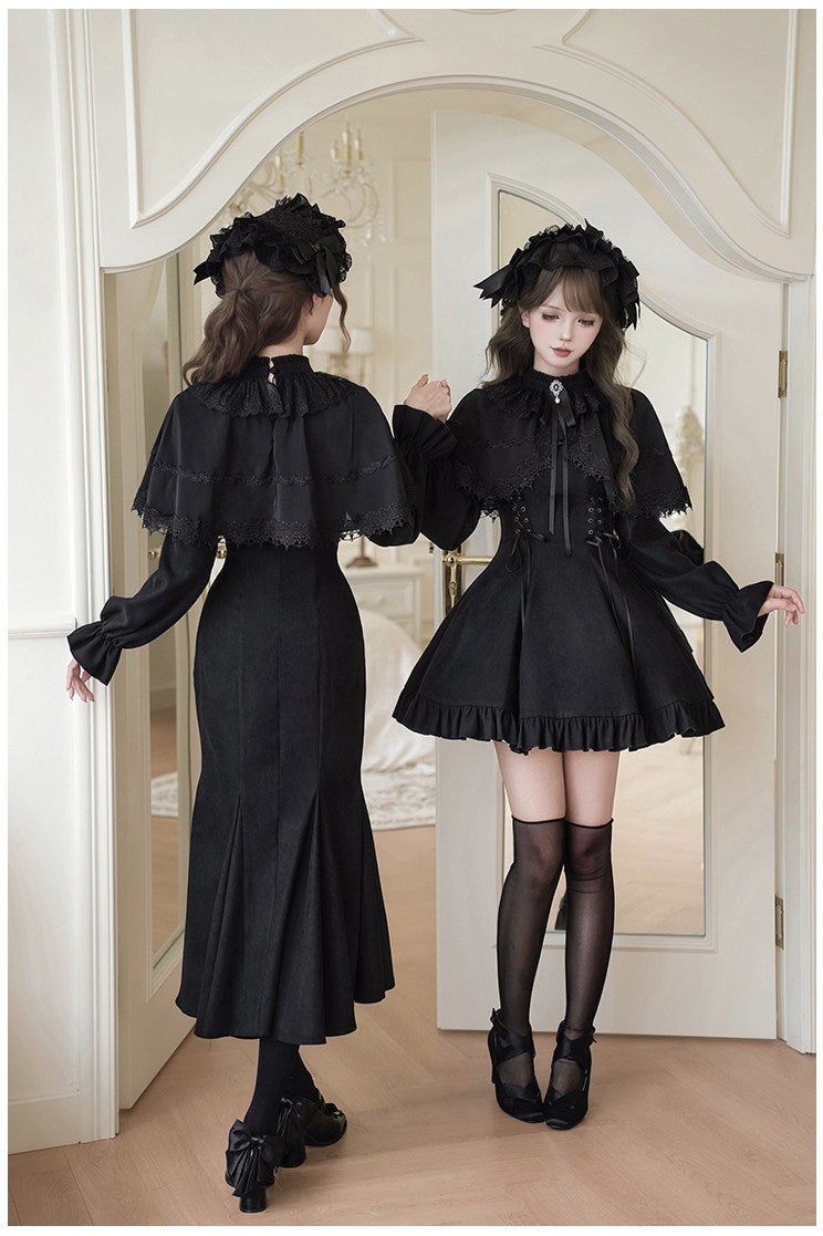 Nocturne Veil ミニ丈ワンピース