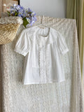 [Pre-orders available until 2/19] Sweetie Sheep Cutwork Lace Short Sleeve Blouse