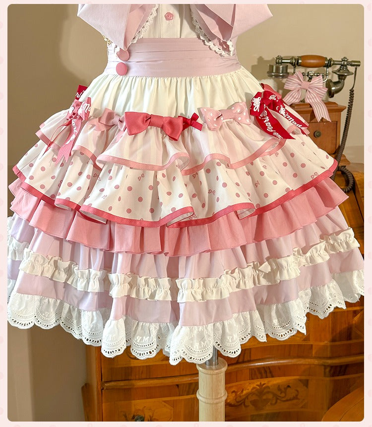 【受注予約6/11まで】Bow Rabbit ティアードスカート