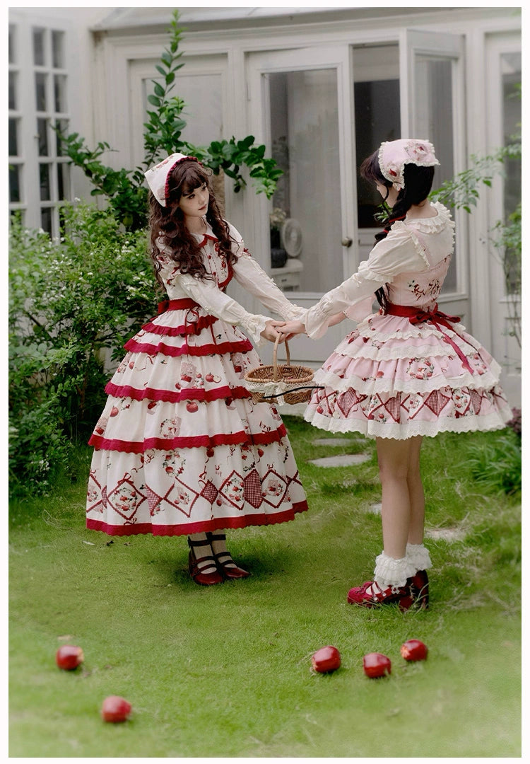 Apple Orchard Short skirt and sleeveless top set