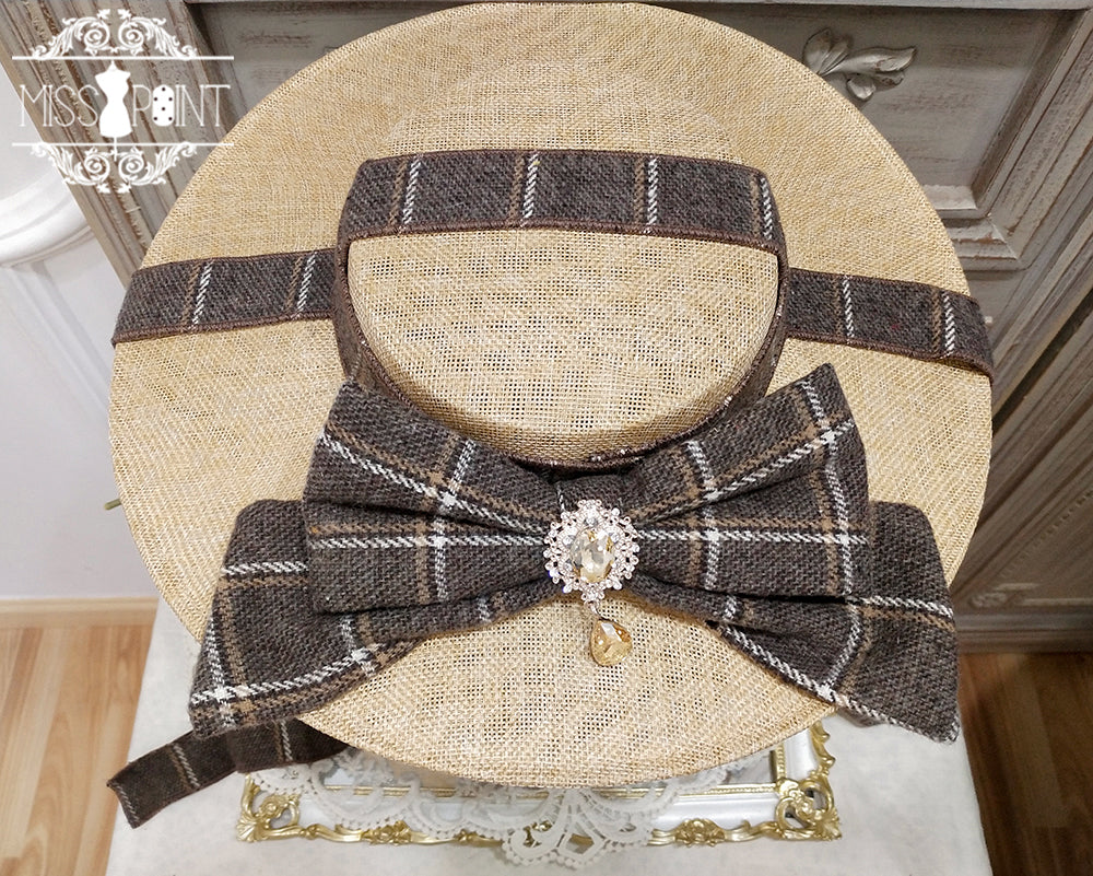 [Simultaneous purchase only] British Classical Lolita Ribbon Hat