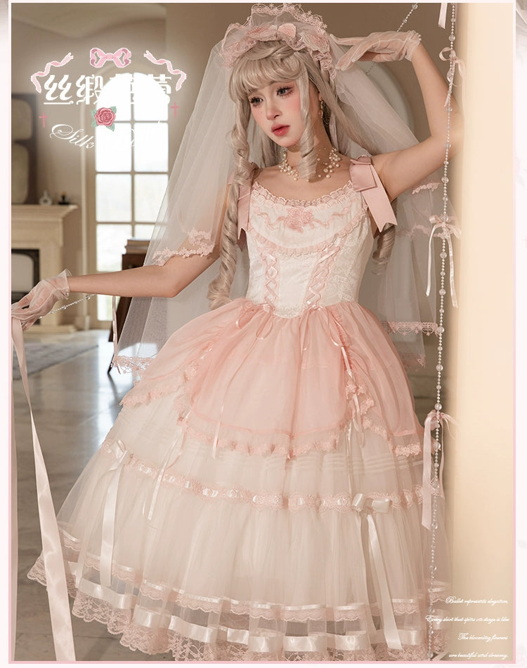 [Pre-orders available until 1/28] Silk Ballet Jumper Skirt, Long Length