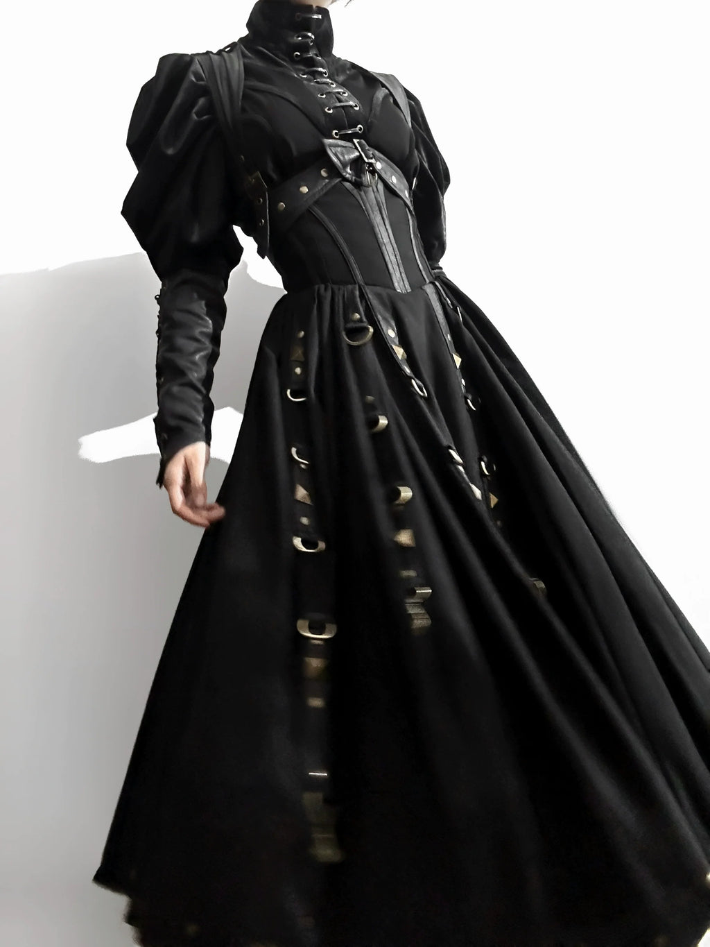 [Pre-order] Ghost Ship Faux Leather Top and Jumper Skirt