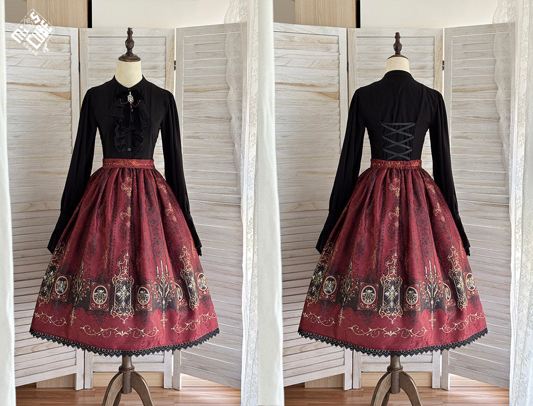 【受注予約1/18まで】Blood Night Lantern Master  プリントスカート