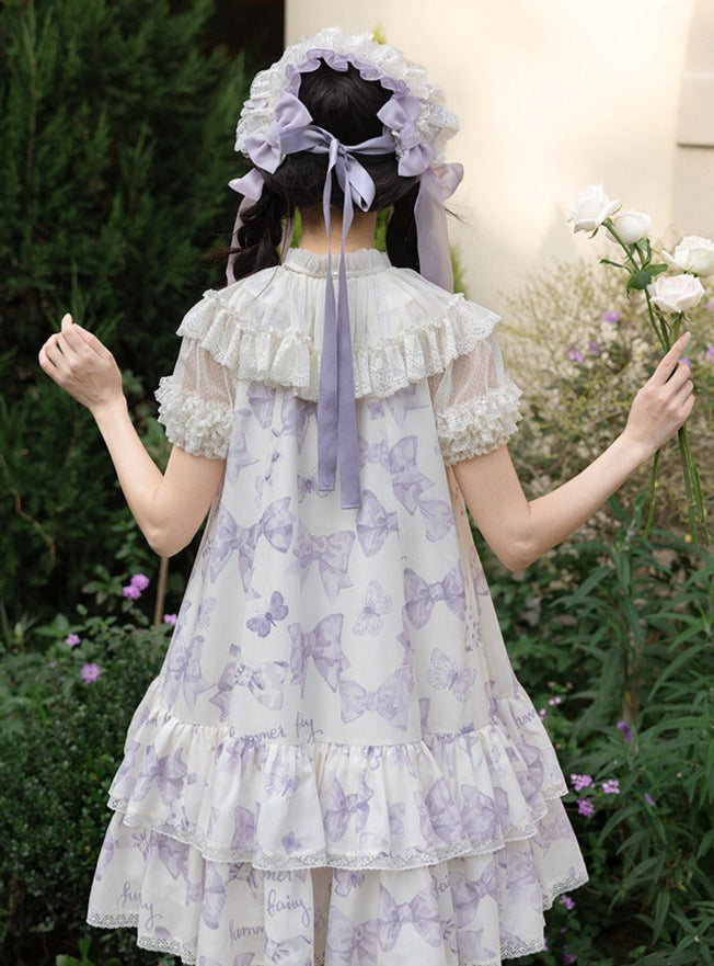 [Pre-orders available until 2/10] Ribbon Eternal Garden short tiered jumper skirt