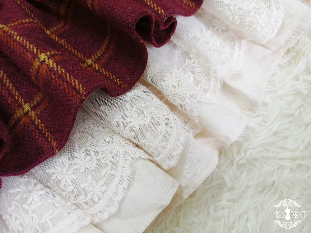 [Pre-order] British Classical Lolita Warm Check Dress