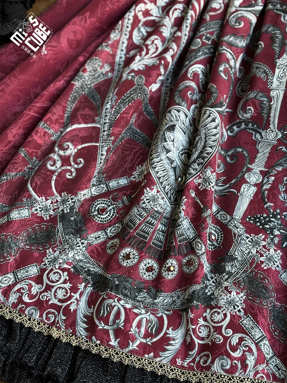 [Pre-orders available until 12/12] Eye of Horus Print Skirt, Corset Type