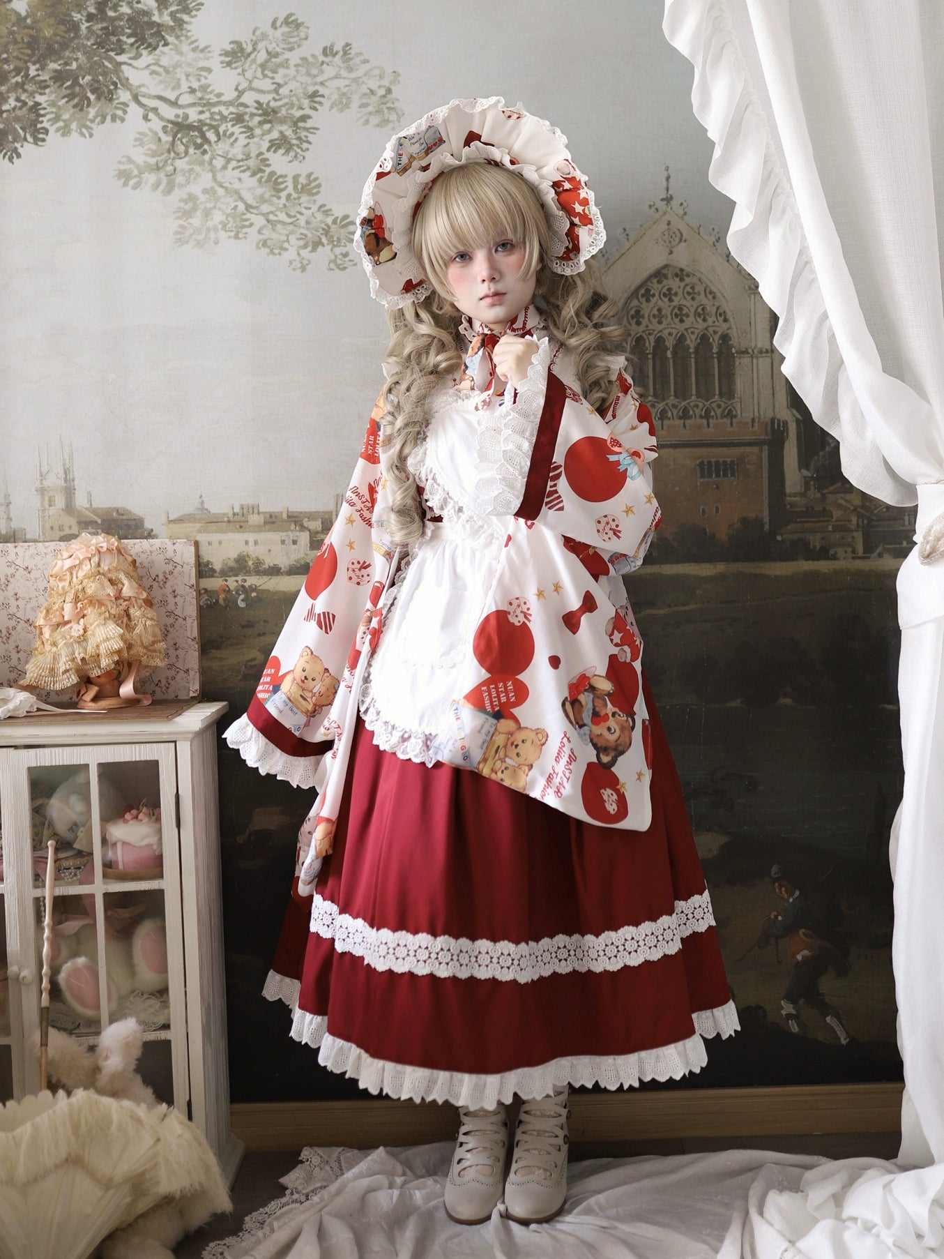 【受注予約7/29まで】Bear Bear World 袴風セットアップ