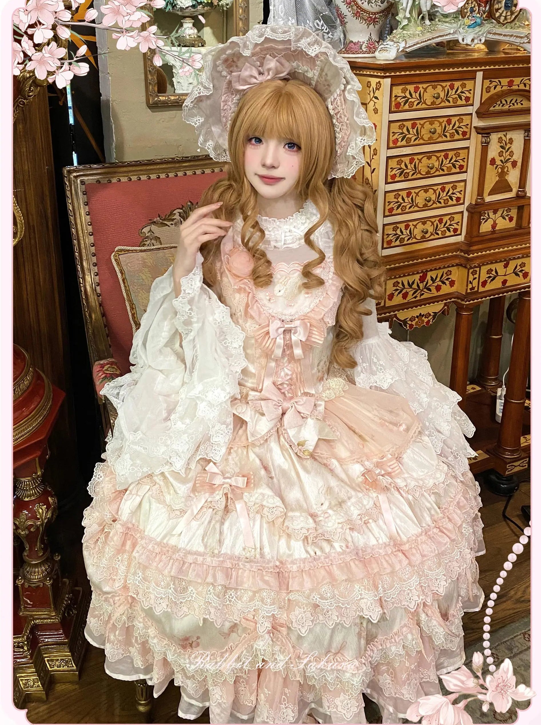 【受注予約8/5まで】Rabbit and Sakura ラグジュアリードレス