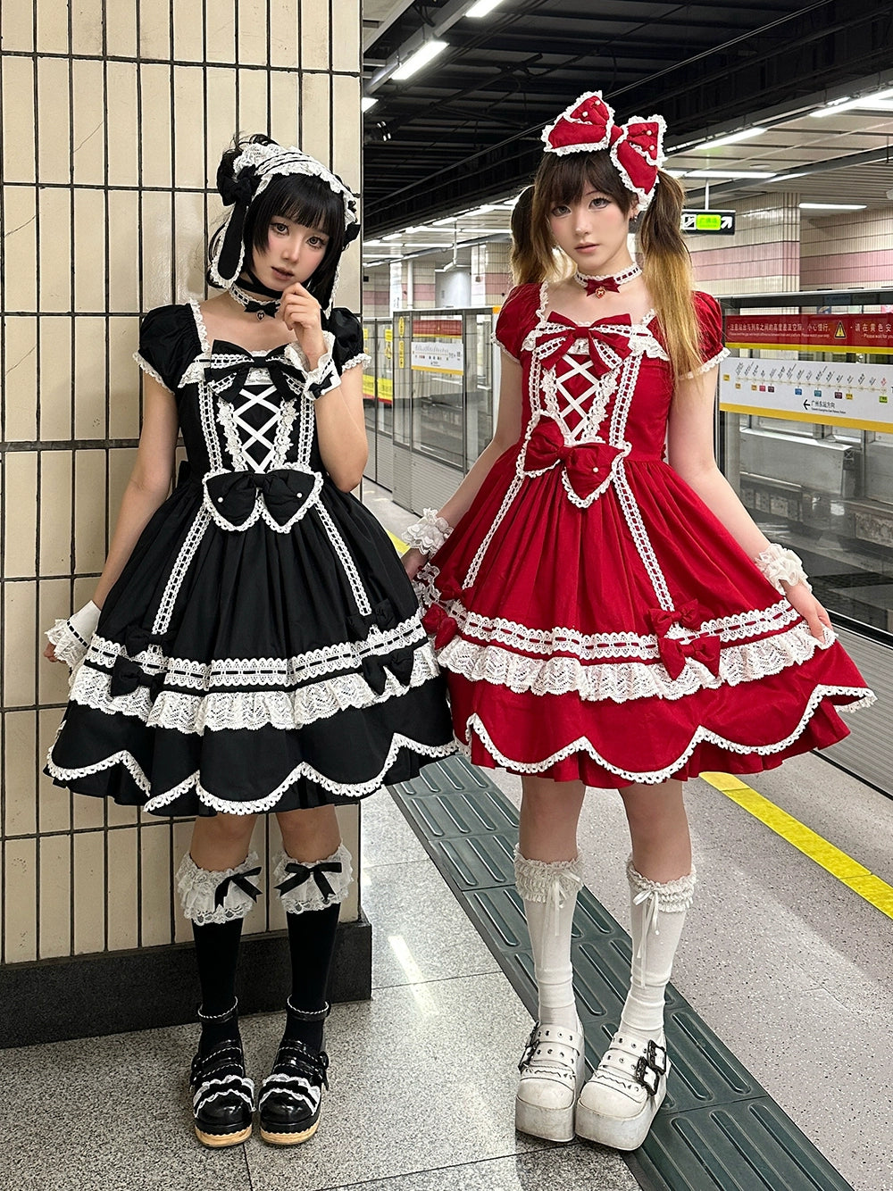 【受注予約6/12まで】Antique Petal Rabbit リボンワンピース