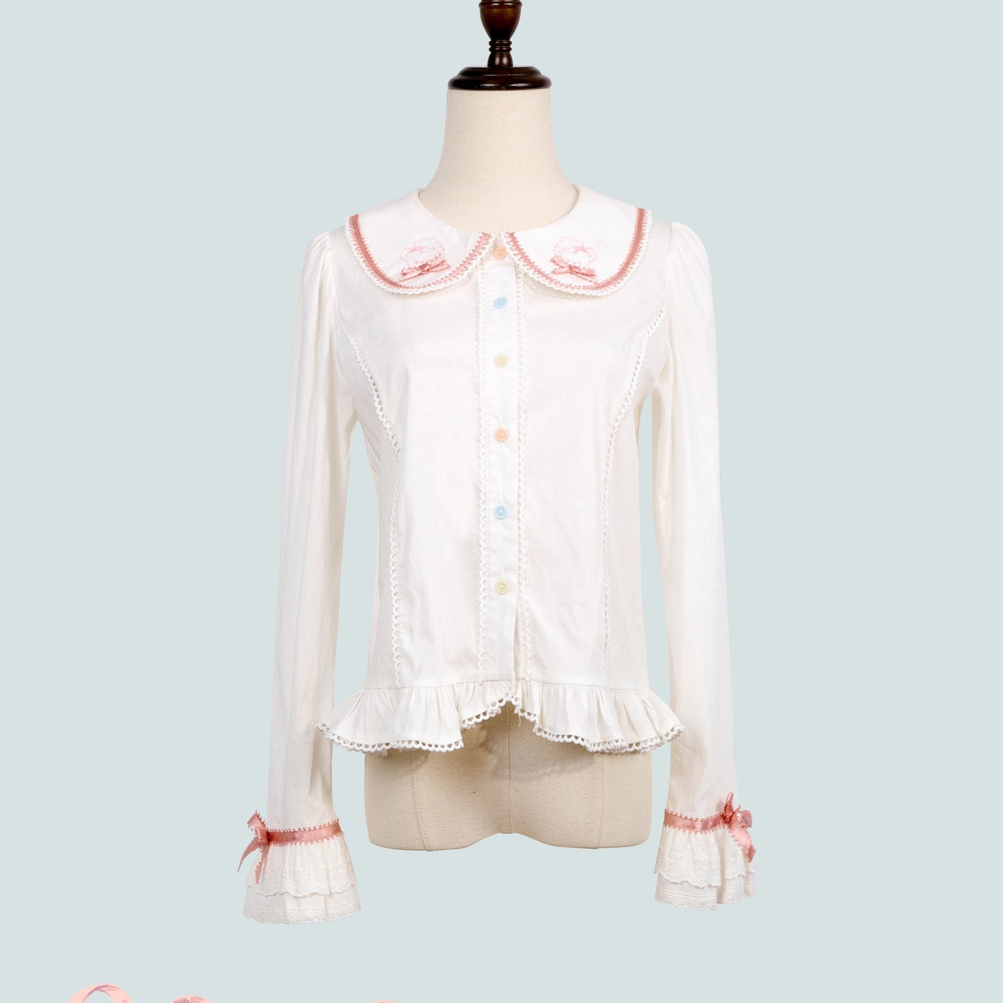 【受注予約1/7まで】Bunny Bakery 長袖ブラウス