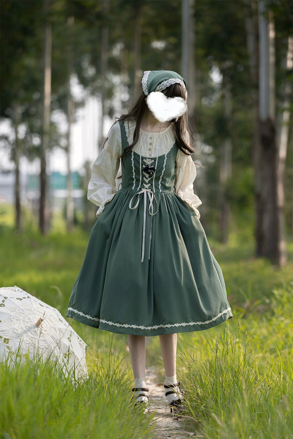 【予約販売】Sketch Wild Rose ドッキングワンピース 無地タイプ