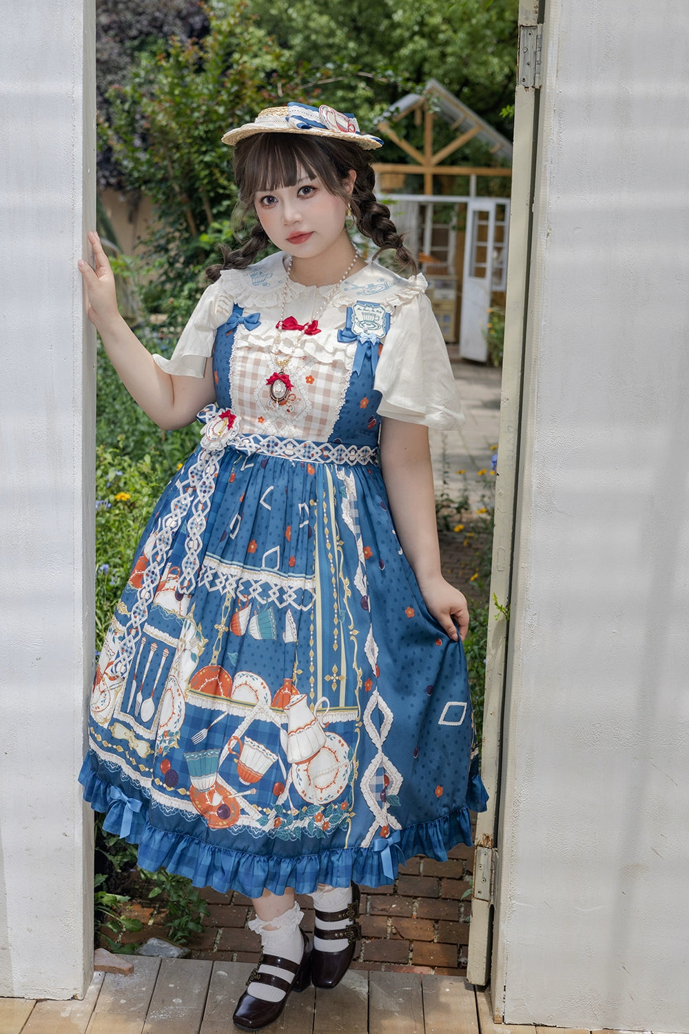 【予約販売】Picnic Tea Party ジャンパースカート