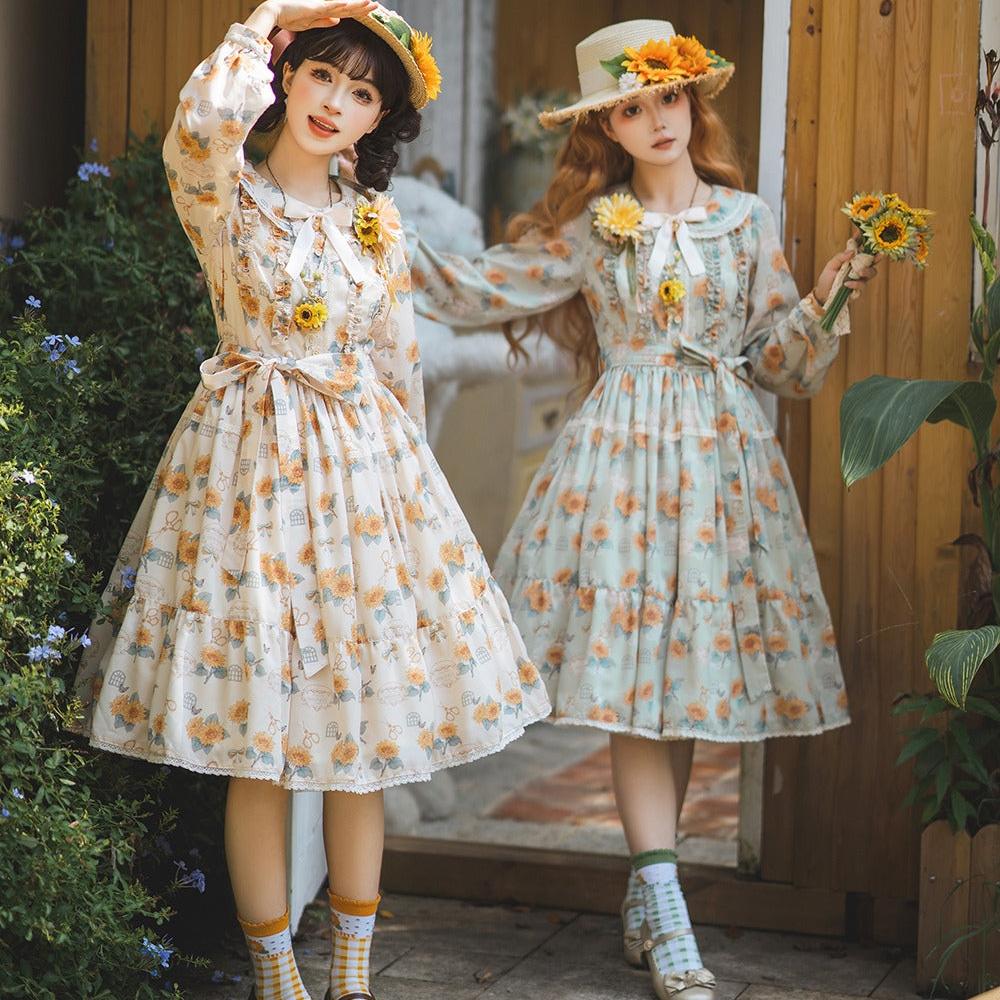 [Pre-order] Gardening Sunflower Daily Dress