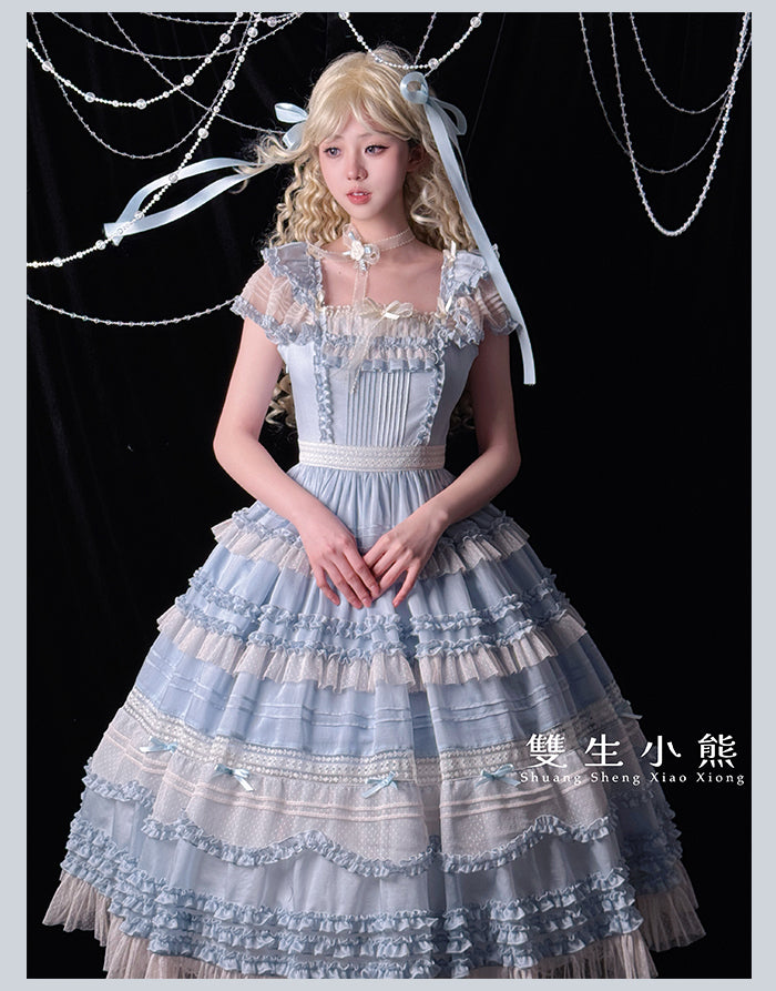 【受注予約4/28まで】Camellia Dream スクエアネックワンピース・ロング丈