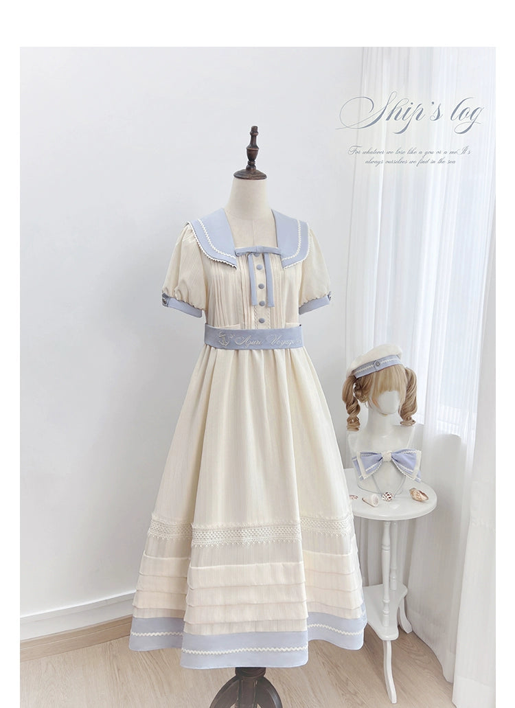 【受注予約7/23まで】Voyage Poem クラシカルマリンワンピース