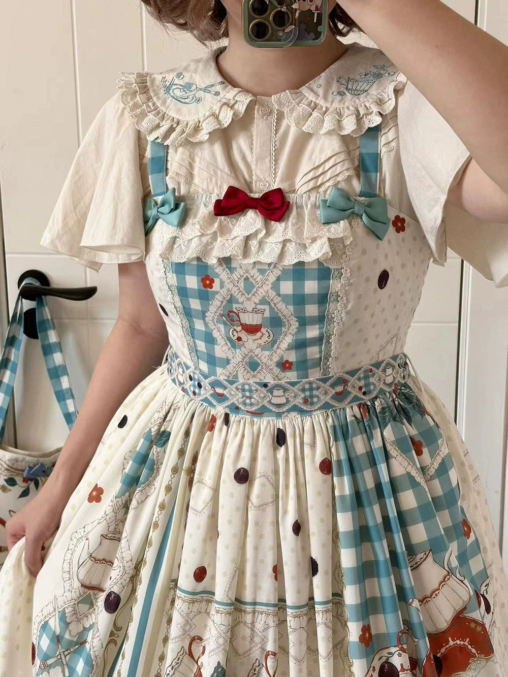 【予約販売】Picnic Tea Party ジャンパースカート