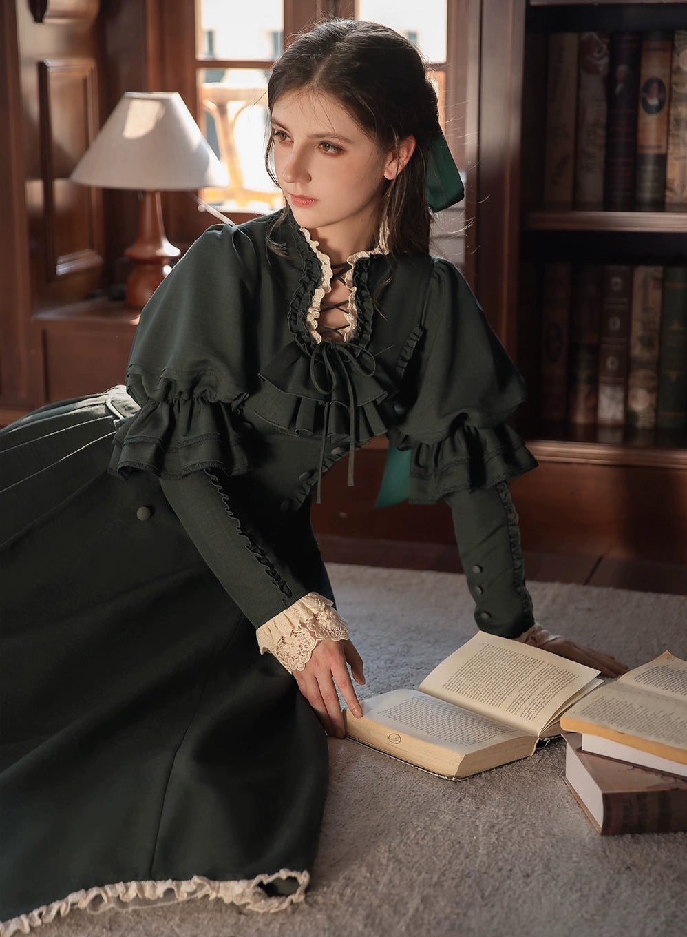 【受注予約7/31まで】Flores Ladyクラシカル花びらワンピース