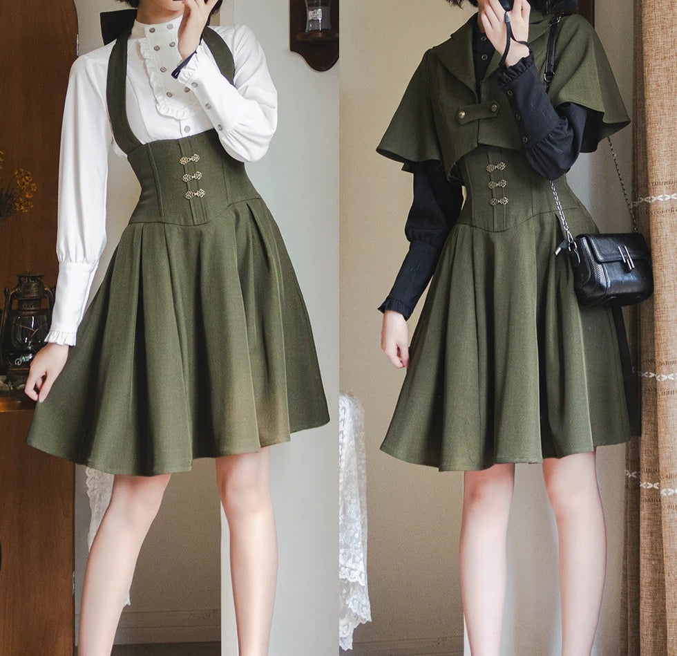 [Pre-order] Forest Carol Jumper Skirt - Short Length