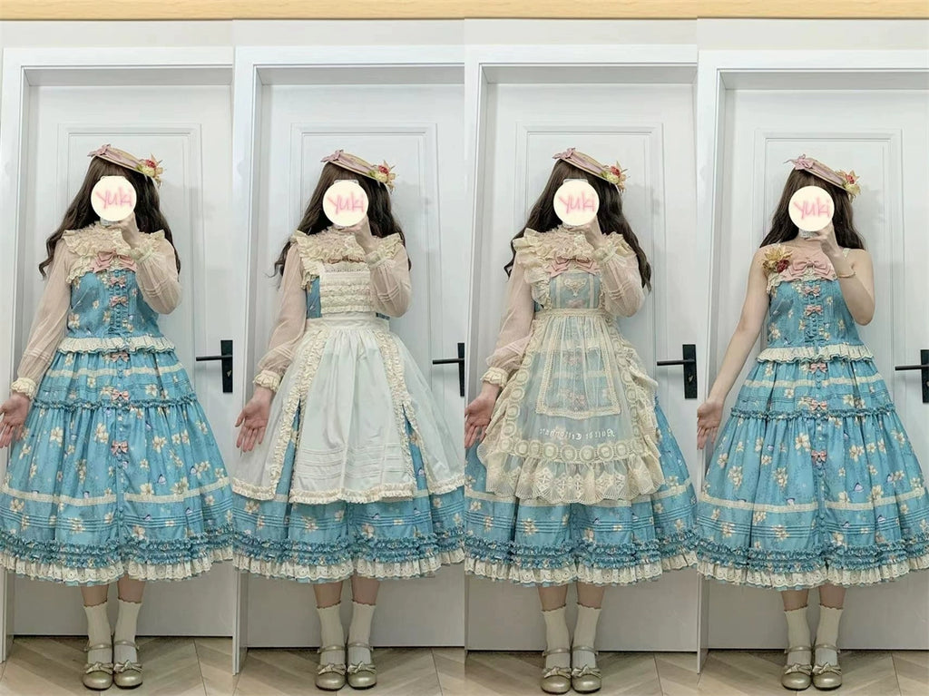 Lily and Wind Classical Print Skirt and Top