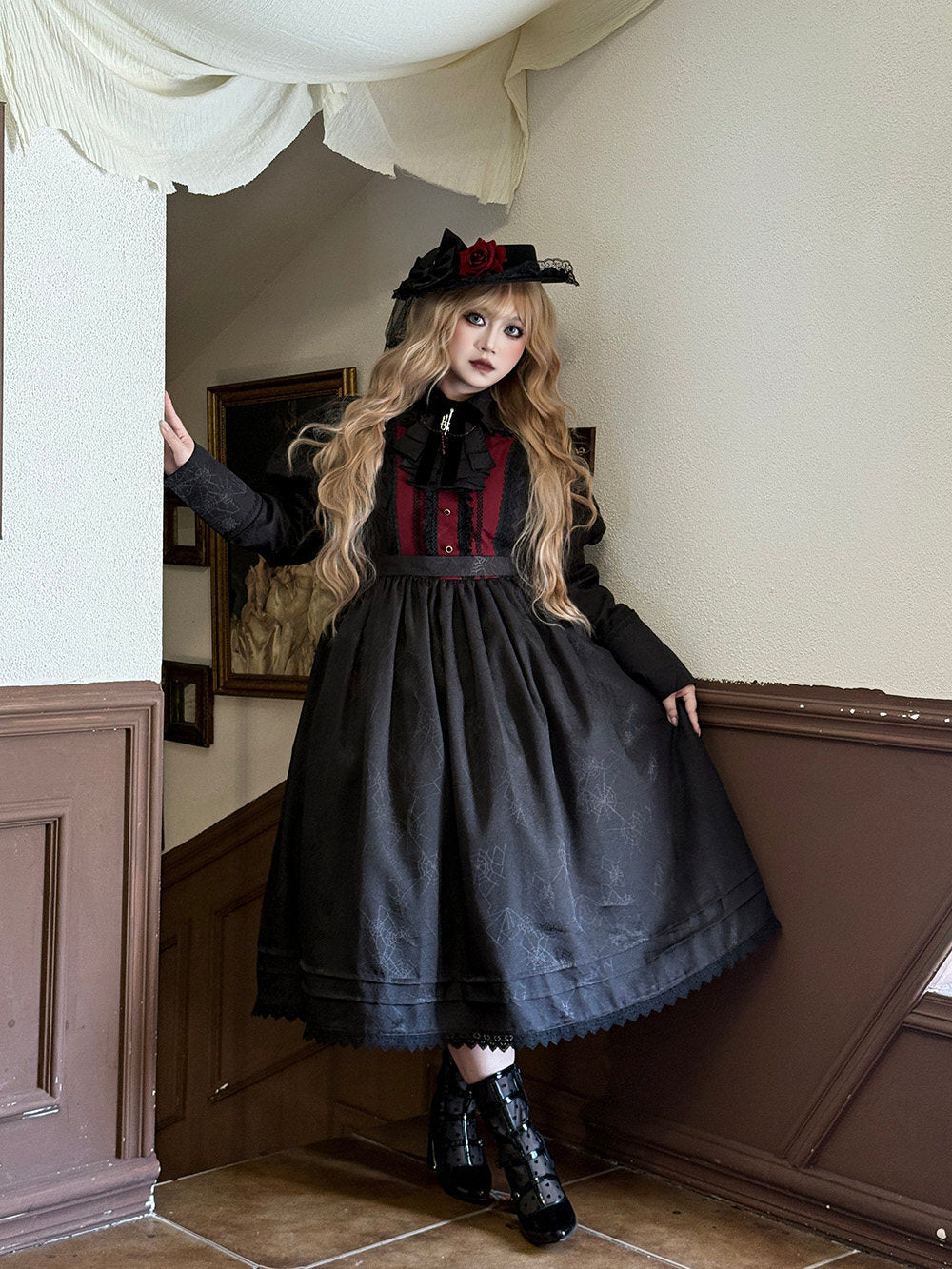 【受注予約1/18まで】Blood Night Lantern Master ジャガードワンピース