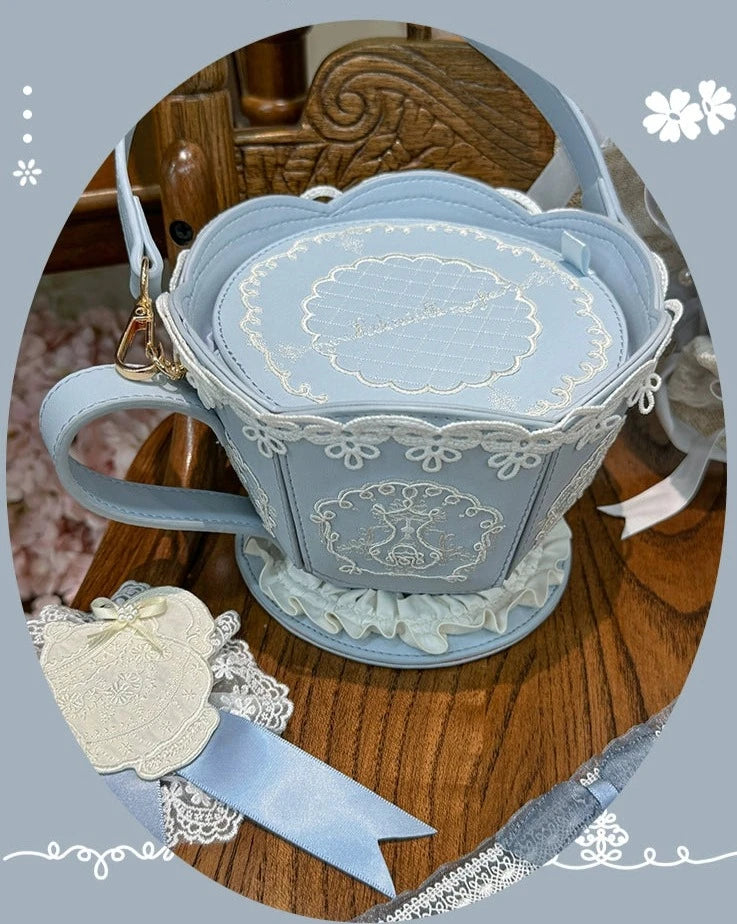 [Pre-orders available until 7/8] Antique Porcelain Plates Teacup Bag