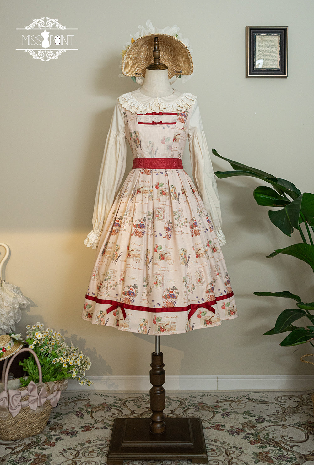 [Pre-order] Forest Encyclopedia Print Jumper Skirt